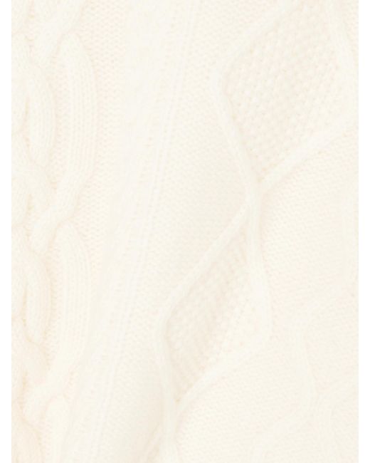 arch4 Natural Patrizia Cable-Knit Cashmere Turtleneck Sweater