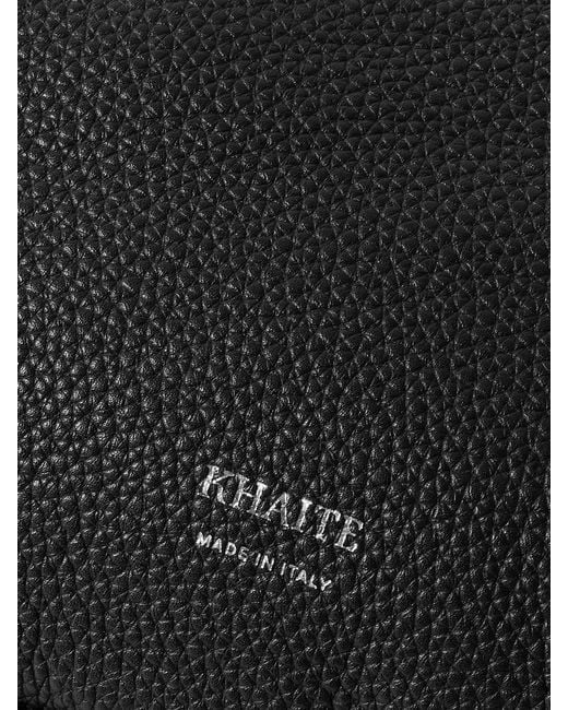Khaite Black Olivia Sport Medium Leather Shoulder Bag