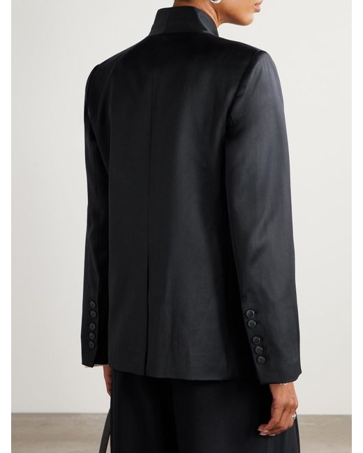 Twp Black New Dinner Wool-Satin Jacket