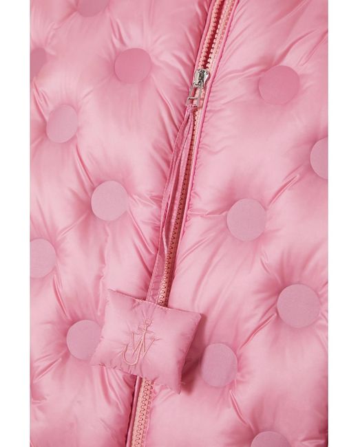 Moncler Genius Pink 1 Jw Anderson Abbotts Hooded Quilted Shell Down Jacket
