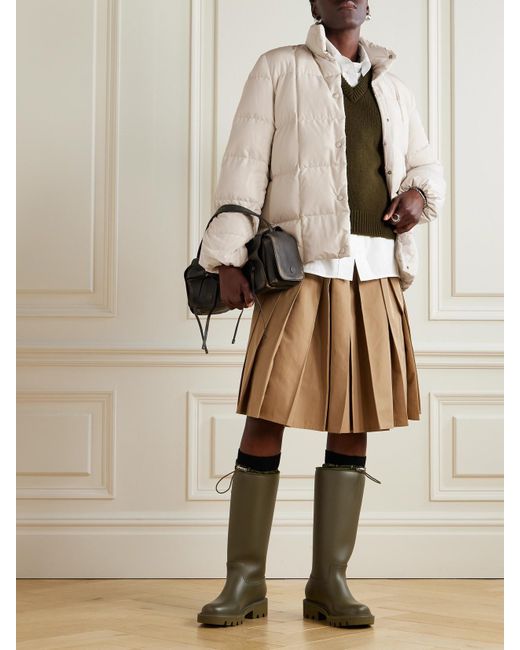 Moncler Natural Cochevinne Daunenjacke Aus Gestepptem Shell