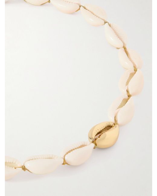 Tohum Design Natural Concha Puka-Plated Shell Necklace
