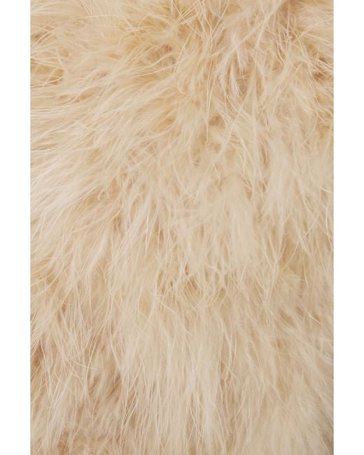 Dries Van Noten Natural Feathered Wool-Jersey Jacket