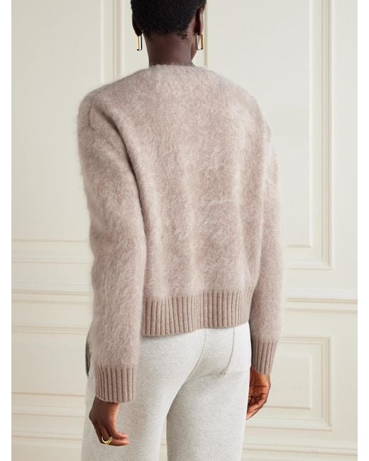 James Perse Natural Halo Brushed-Cashmere Sweater