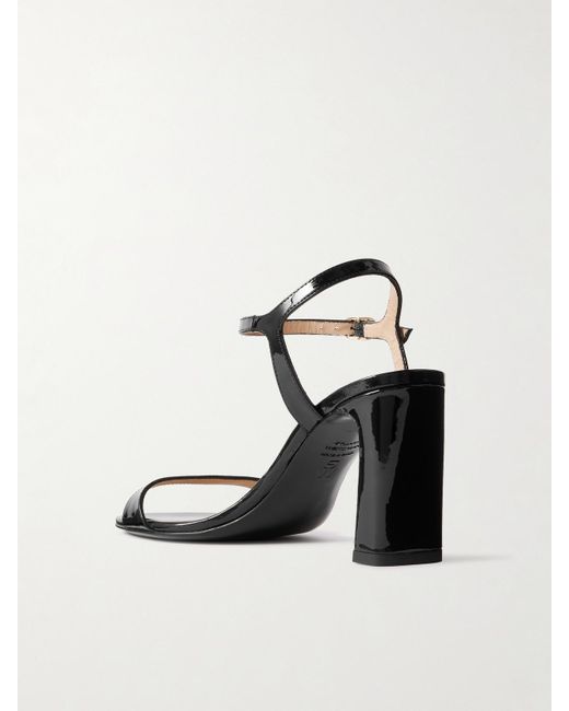 Stuart Weitzman Natural Babette Sandalen Aus Lackleder