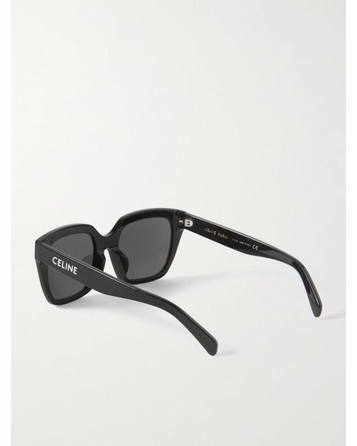 Céline Gray Oversized Square-Frame Acetate Sunglasses