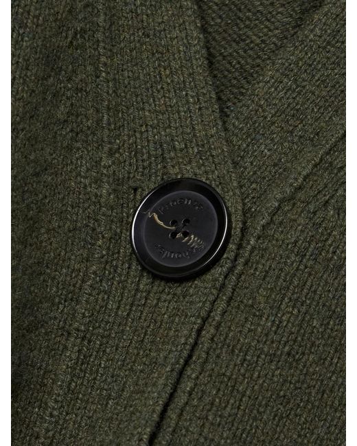 Proenza Schouler Green Sofia Cropped Cashmere And Wool-Blend Cardigan