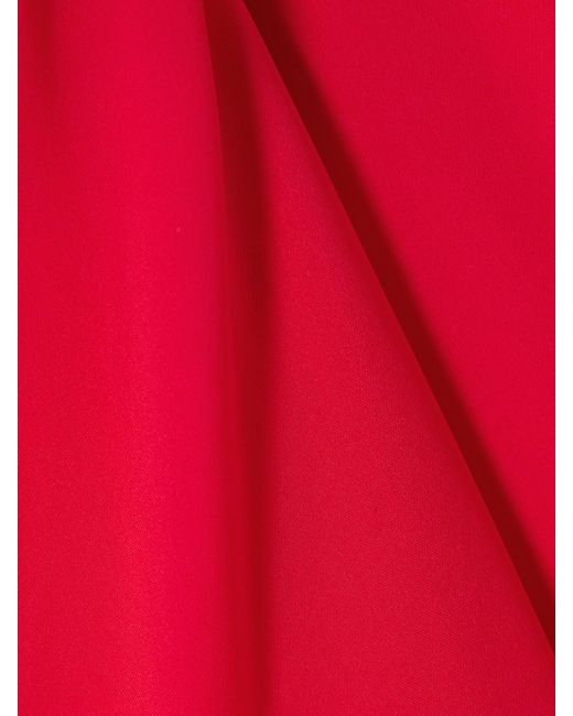 Kallmeyer Red Tabitha Draped Silk-Georgette Blouse