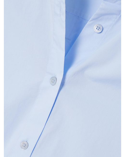 Totême Blue Garderob Organic Cotton-Poplin Shirt