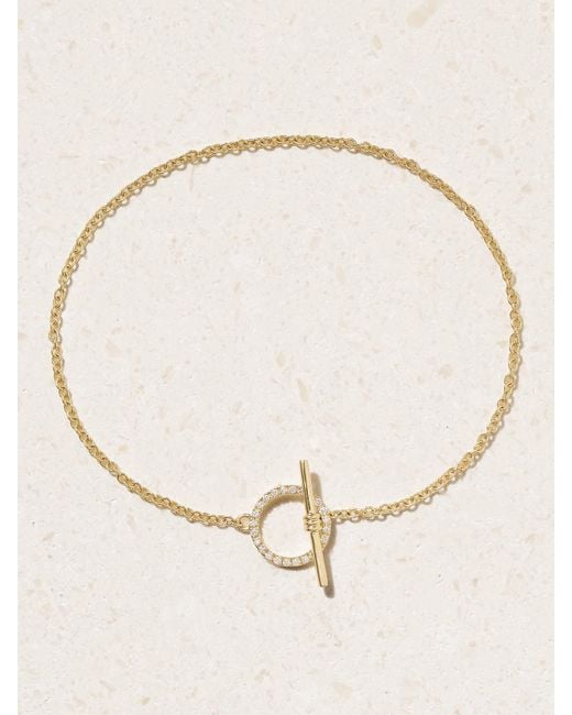 STONE AND STRAND Natural Armband Aus 14 Karat Mit Diamanten