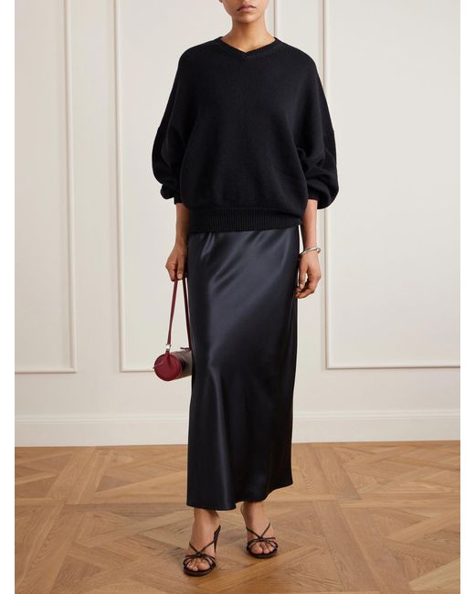 Joseph Blue Isaak Silk-Satin Maxi Skirt