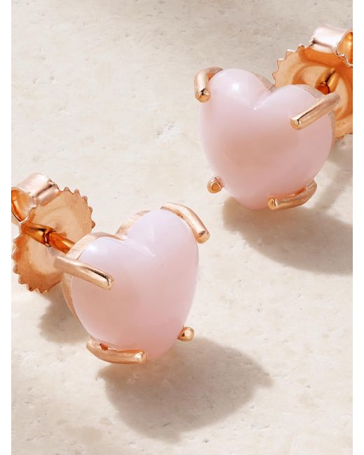 Irene Neuwirth Natural Love 18-Karat Rose Opal Earrings