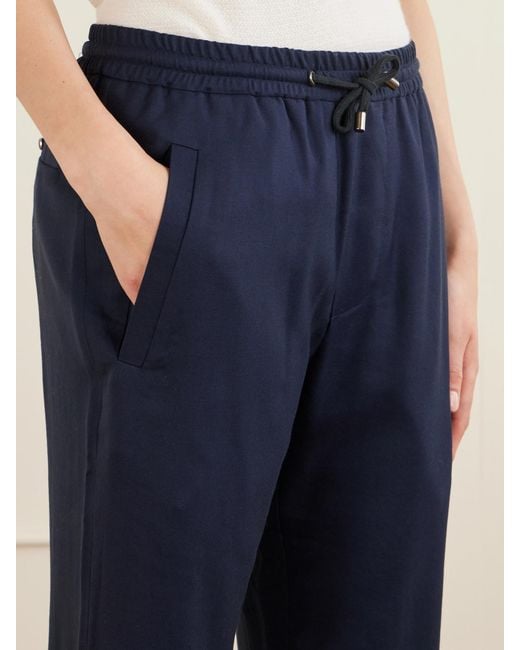 God's True Cashmere Blue Soul Cashmere Straight-Leg Pants