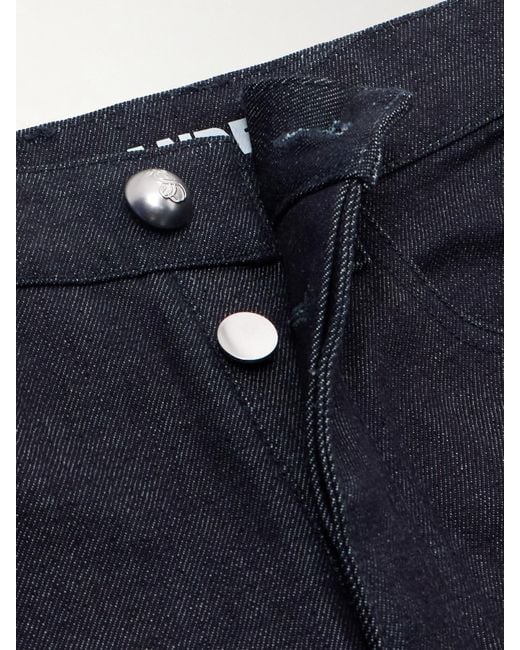 Jil Sander Blue Mid-Rise Barrel-Leg Jeans