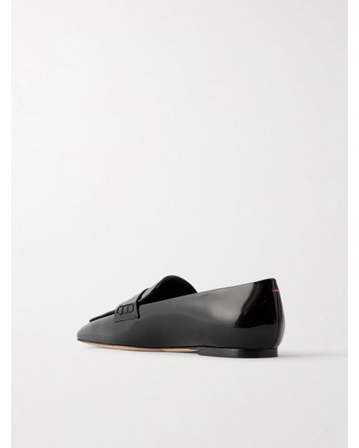 Aeyde Black Tom Loafers Aus Lackleder