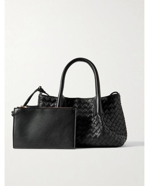 Sac À Main En Cuir Intrecciato Pinacoteca Small Bottega Veneta en coloris Black