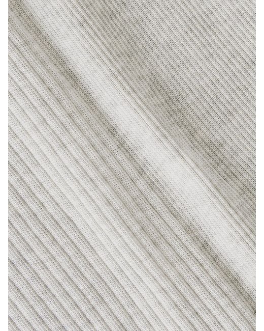 Loulou de Saison White Limba Ribbed Cotton-Jersey Tank