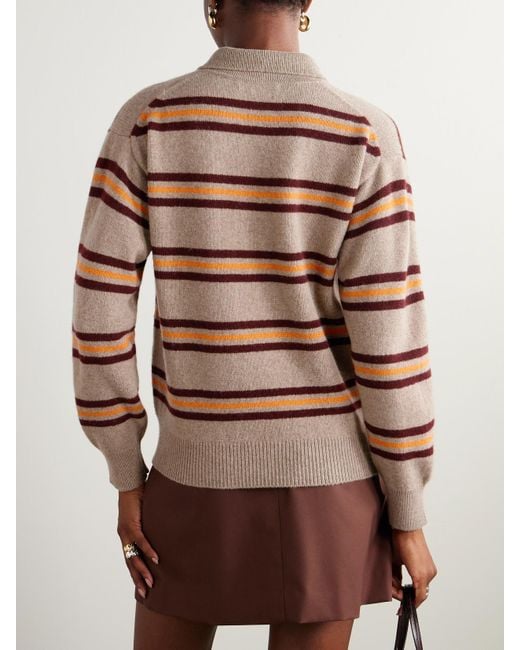 &Daughter Multicolor Edith Pullover Aus Wolle Mit Polokragen Und Streifen
