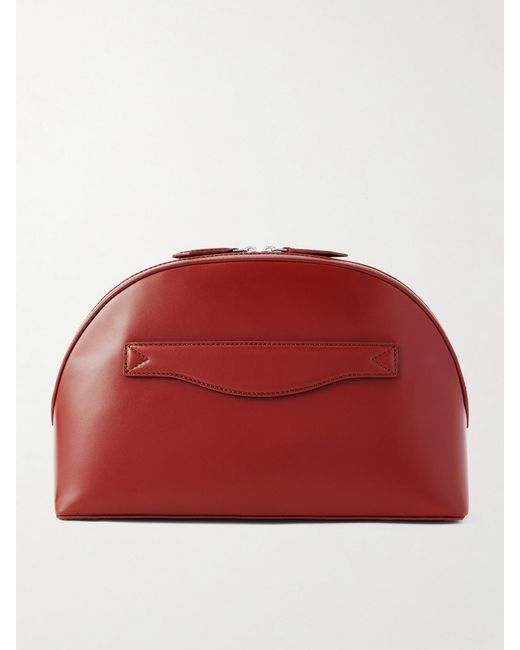 A.Emery Red Halloran Leather Clutch