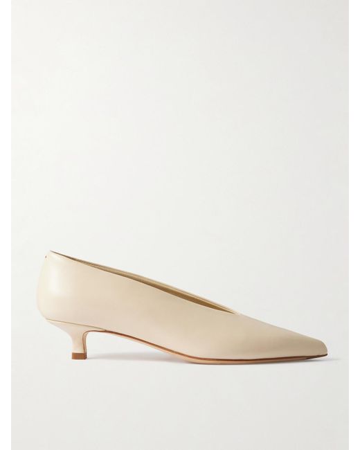 Aeyde Natural Clara Pumps Aus Leder