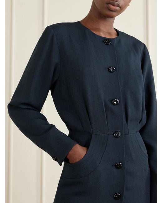 Blazé Milano Blue Luna Friesian Crepe Mini Dress