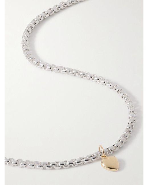 Collier En Argent Sterling Et En Plaqué Or Gordita Loren Stewart en coloris White