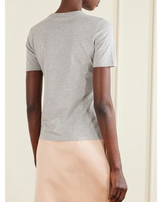 Chloé White Printed Cotton-Jersey T-Shirt