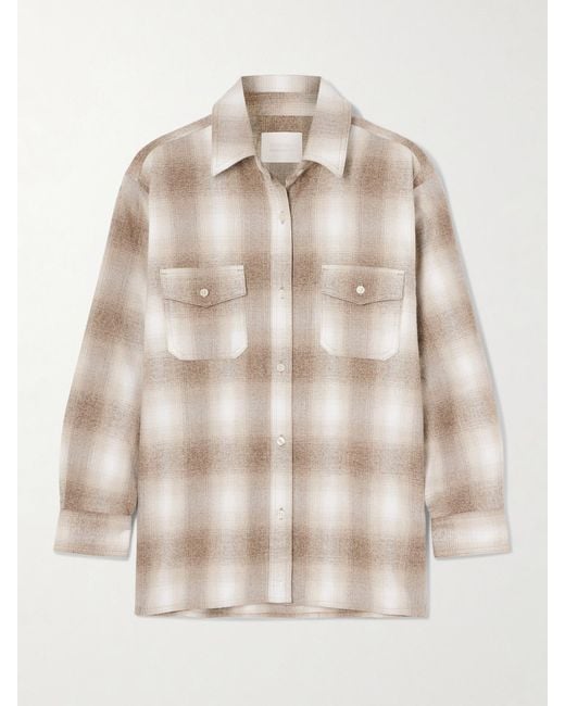 Citizens of Humanity Natural Kota Checked Cotton-Flannel Shirt
