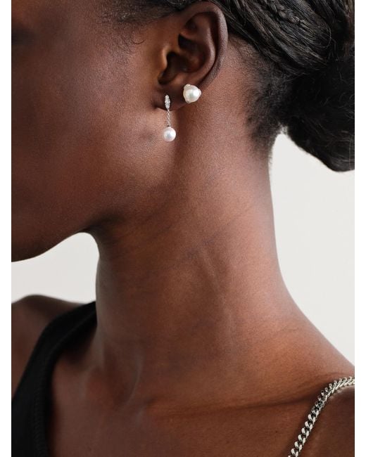 Mikimoto Natural Morning Dew 18-Karat, Pearl And Diamond Earrings