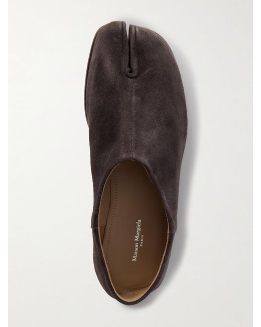 Mocassins Convertibles À Bouts Fendus En Daim Tabi Maison Margiela en coloris Brown