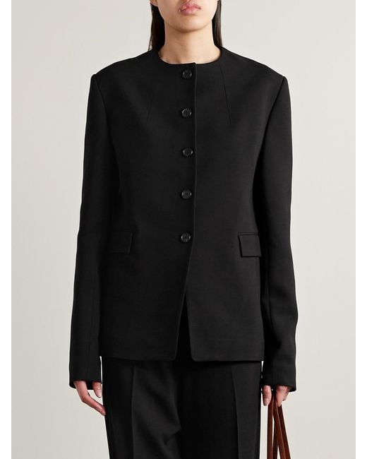 Khaite Black Jameson Crepe Jacket