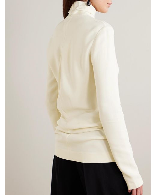 Totême  Natural Knitted Turtleneck Sweater