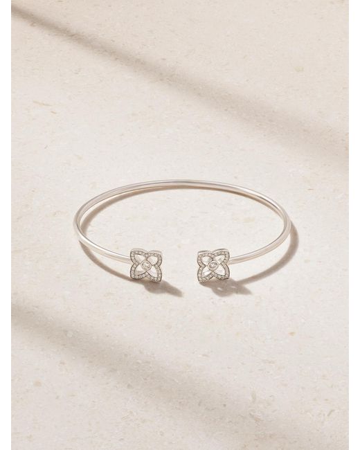 De Beers London Natural Lotus By De Beers 18-Karat Diamond Bangle
