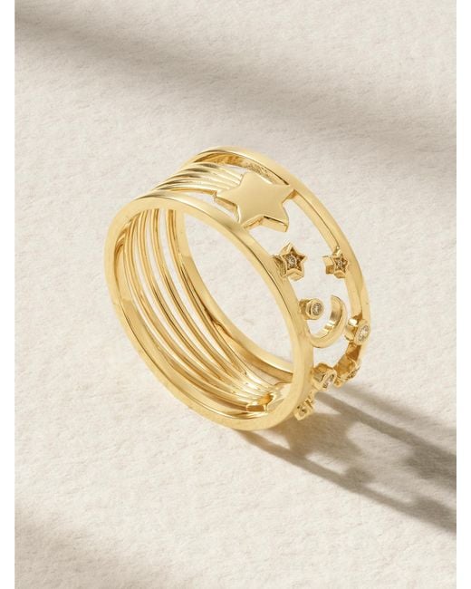 L'Atelier Nawbar Metallic Starry 18-Karat Diamond Ring