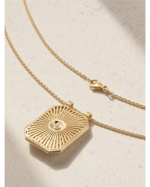 Marie Lichtenberg Natural Eye Scapular 18-Karat Diamond Necklace