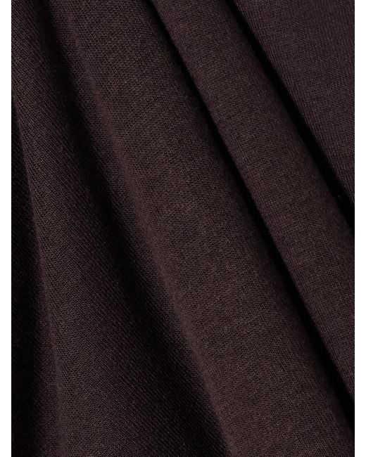 Agolde Brown Amos Stretch-Lyocell Polo Shirt