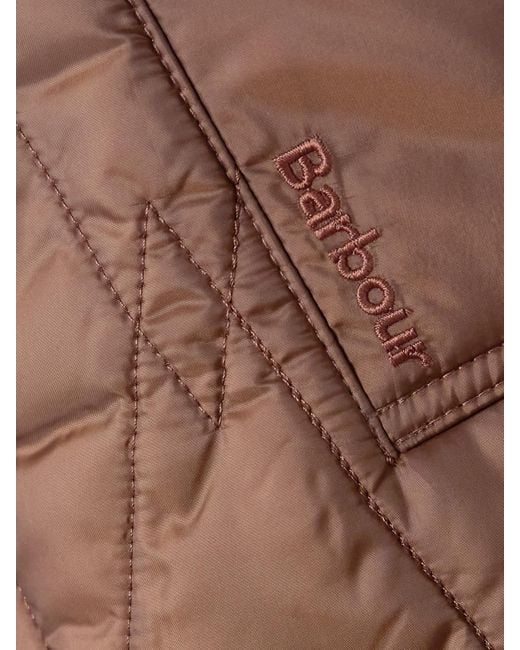 Barbour Brown Bernadette Quilted Shell Jacket