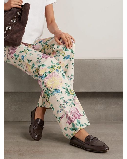 Emme Parsons Brown Parker Leather Loafers