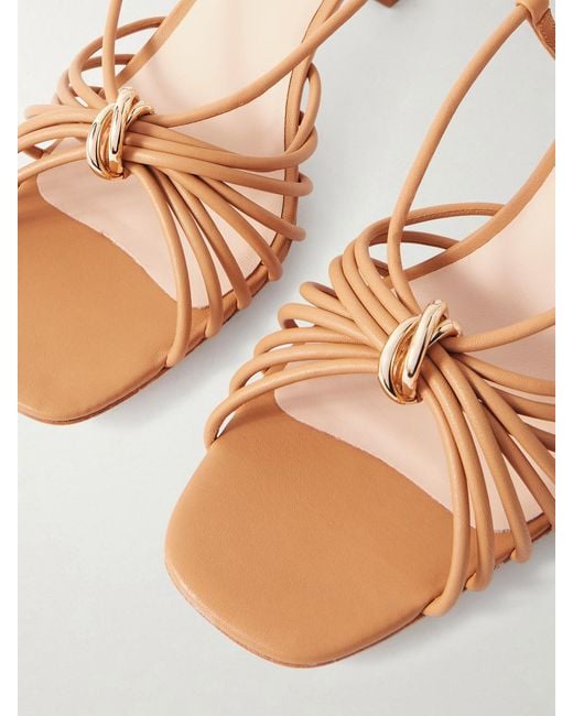 Loeffler Randall Natural Minna Leather Slingback Sandals