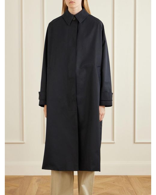Studio Nicholson Blue Holin Cotton-Blend Trench Coat