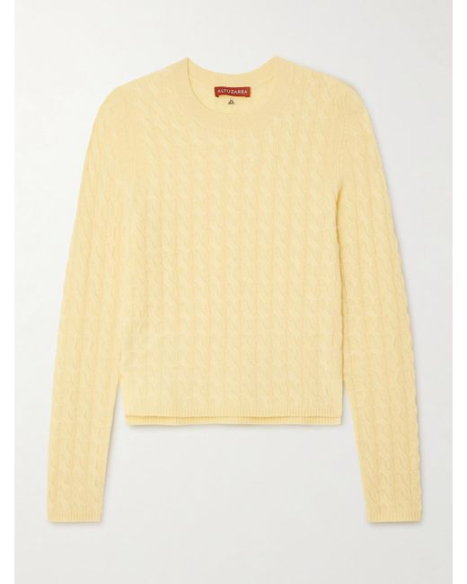 Altuzarra Yellow Milla Kaschmirpullover