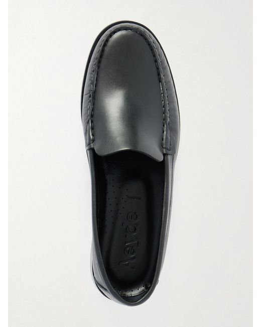 Aeyde Black Arthur Leather Loafers