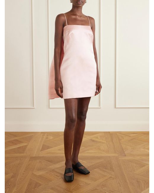 Givenchy Pink Cape-Effect Silk-Satin Mini Dress
