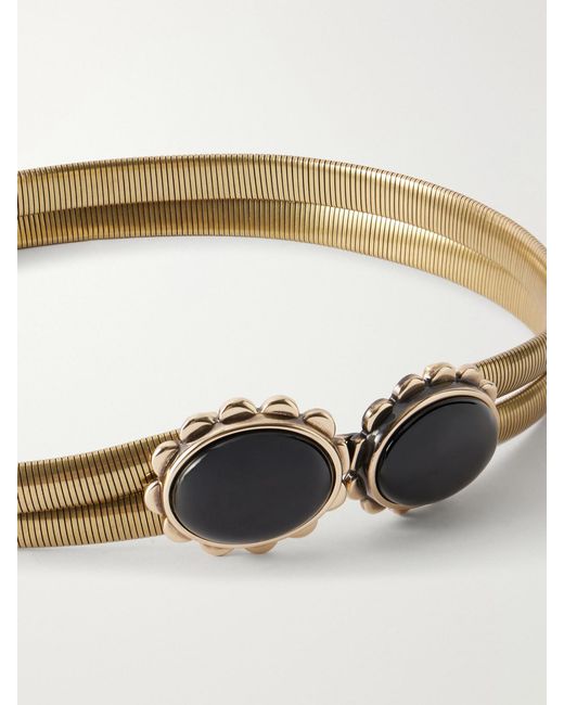 Isabel Marant Natural Twina-Tone And Stone Belt