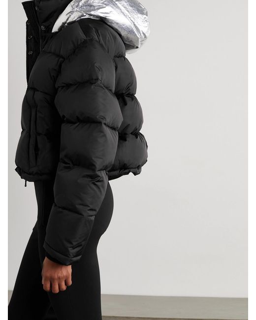 Wardrobe NYC Black Net-A-Porter Hooded Quilted Padded Shell Down Jacket