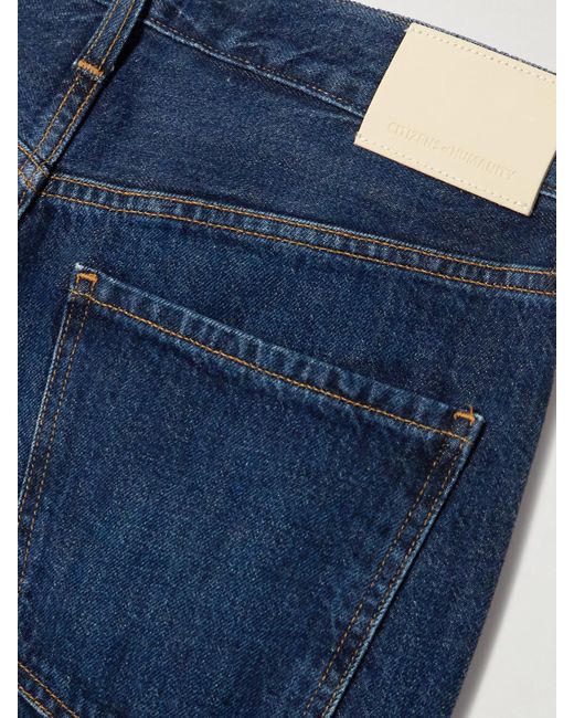 Citizens of Humanity Blue Paloma Mid-Rise Wide-Leg Jeans