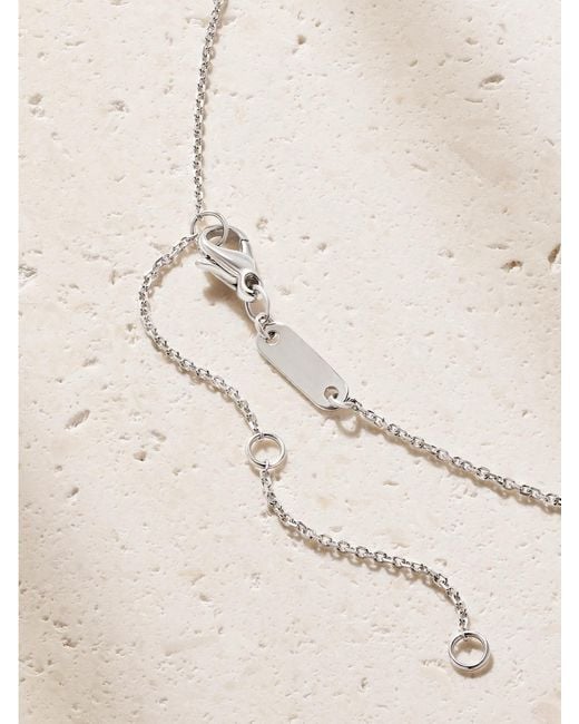 De Beers London Natural Lotus By De Beers 18-Karat Diamond Necklace