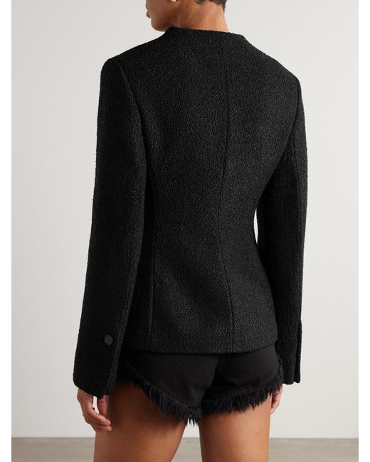Ferragamo Black Bouclé Jacket