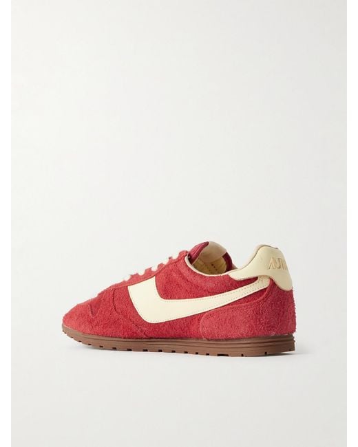 Autry Red 'Windspin' Sneakers