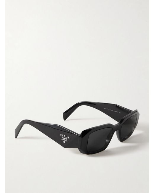 Prada Black Square-Frame Acetate Sunglasses